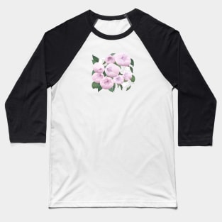 Peonies and cats Baseball T-Shirt